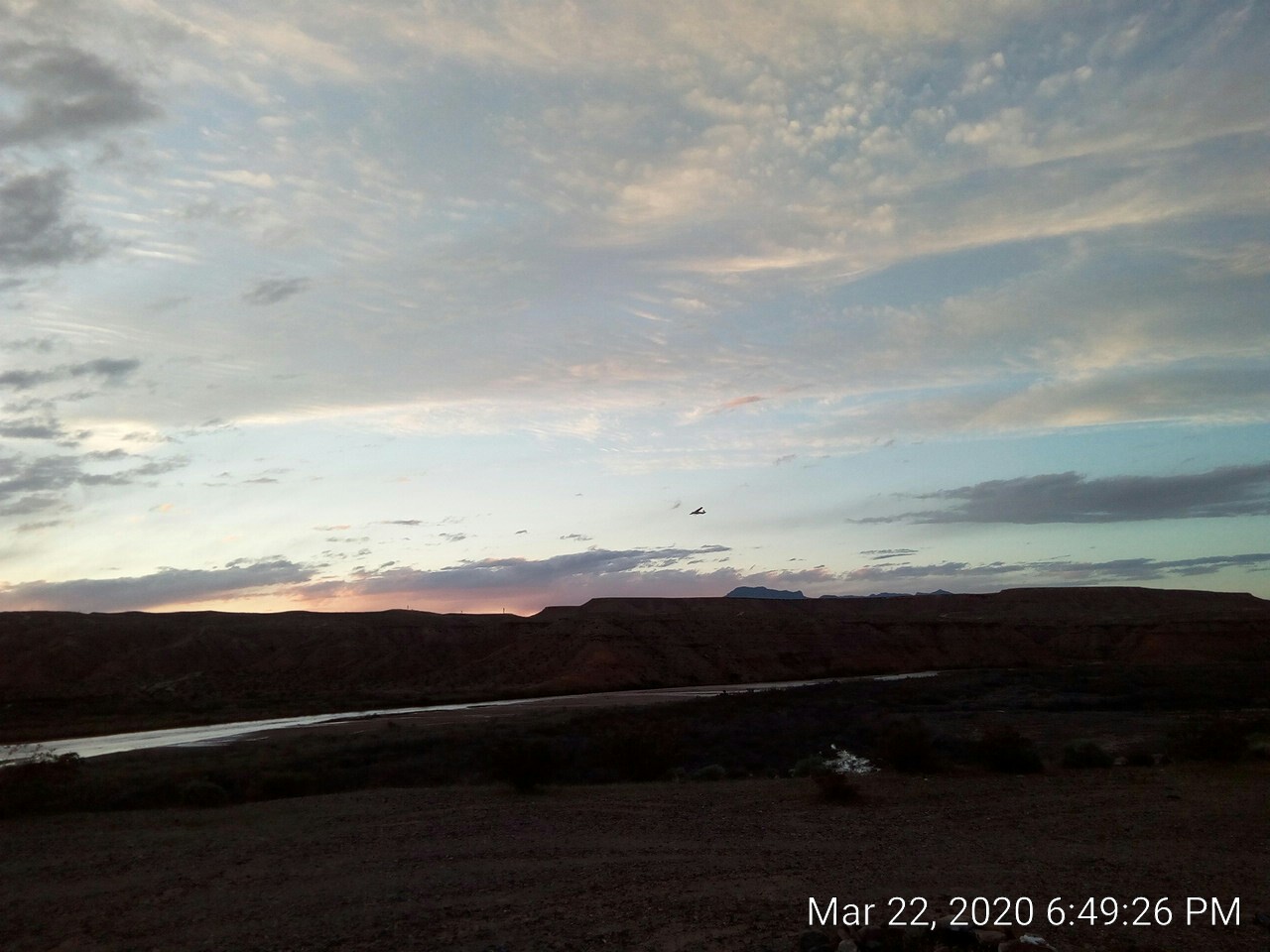 river bottom, and a fly-by image