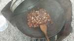 kettle corn in wok